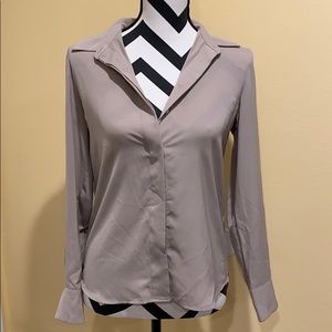 H&M Long Sleeve Button-Up Blouse (size 4)